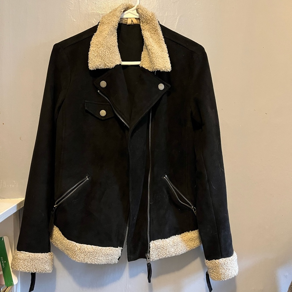Black Suit Moto Jacket